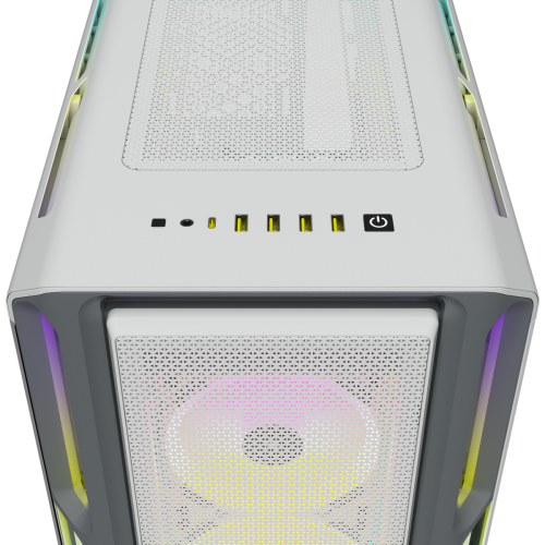 Corsair iCUE 5000T RGB Midi Tower Blanco - Imagen 9