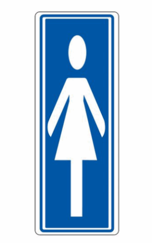 SEÑAL "DAMAS" 175X65 PVC GRIS ARCHIVO 2000 6177-02 GS