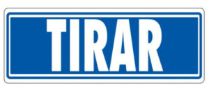 SEÑAL "TIRAR" 175X65 PVC GRIS ARCHIVO 2000 6177-03 GS