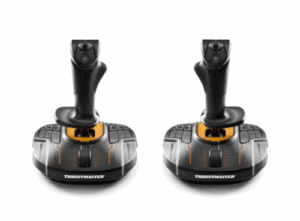 Thrustmaster T.16000M FCS SPACE SIM DUO Negro, Naranja USB Palanca de mando Analógico/Digital PC