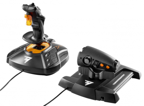 Thrustmaster T-16000M FCS Hotas Negro, Naranja USB Palanca de mando Analógico/Digital MAC, PC - Imagen 4