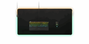 Steelseries QcK Prism Cloth Alfombrilla de ratón para juegos Negro