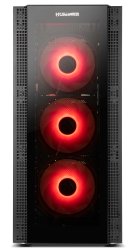 NOX CAJA ATX HUMMER HORUS. SEMITORRE. ARGB. FRONTAL Y LATERAL CRISTAL TEMPLADO - Imagen 4