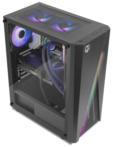 NOX Hummer Frost Midi Tower Negro - Imagen 12