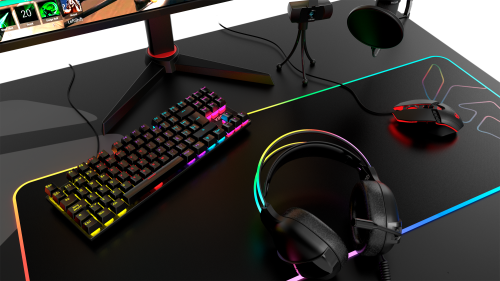 Krom Kasic TKL teclado USB Negro - Imagen 9