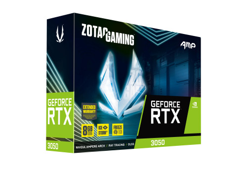 VGA ZOTAC RTX RTX 3050 AMP,NV,RTX3050,GDDR6,8GB,128BIT,HDMI+3DP,ICESTORM 2.0,2 VENTILADORES (ZT-A30500F-10M) - Imagen 8