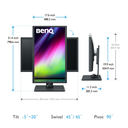 Benq SW321C 81,3 cm (32") 3840 x 2160 Pixeles 4K Ultra HD - Imagen 2