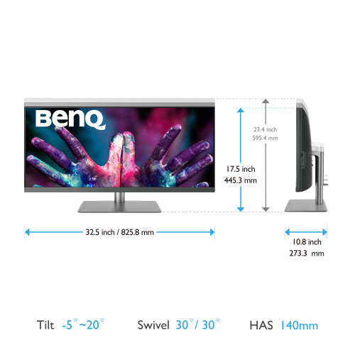 Benq PD3420Q 86,4 cm (34") 3440 x 1440 Pixeles Quad HD LED - Imagen 3