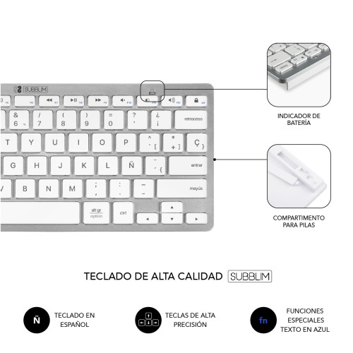 SUBBLIM SUBKBC-OCO010 teclado - Imagen 6
