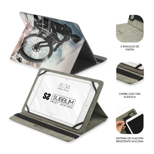 SUBBLIM Funda Tablet Universal TRENDY CASE BIKER 11" - Imagen 4