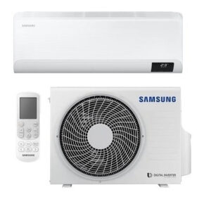 SAMSUNG AIRE ACONDICIONADO (F-AR24CBU) CEBU WIFI PACK INT+EXT CONJUNTO DOMÉSTICO DE SPLIT MURAL GAMA QMD CEBU CON CAPACIDAD EN FRÍO DE 6,5 KW Y EN CALOR 7,4 KW. PRESIÓN SONORA: 26 DB, DIMENSIONES: 1.055 X 299 X 215 MM