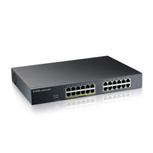 ZYZEL ZYXEL GS1915-24EP, 24-PORT GBE, 12 PORT POE, 130 WATT 802.3AT, RACKMOUNT Y DESKTOP, SIN VENTILADOR, SMART HYBRID MODE SWITCH, STANDALONE O NEBULAFLEX CLOUD (GS1915-24EP-EU0101F)