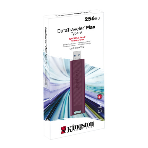Kingston Technology DataTraveler Max unidad flash USB 256 GB USB tipo A 3.2 Gen 2 (3.1 Gen 2) Rojo - Imagen 4