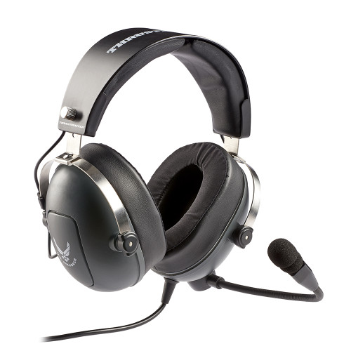 Thrustmaster 4060196 auricular y casco Auriculares Alámbrico Aviación/Control de tráfico aéreo Gris - Imagen 3