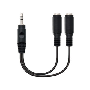 NANOCABLE CABLE AUDIO ESTEREO, 2X3.5/H-3.5/M, 15 CM (10.24.1200)