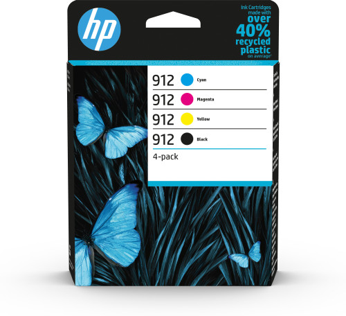 HP Paquete de 4 cartuchos de tinta Original 912 negro/cian/magenta/amarillo - Imagen 2