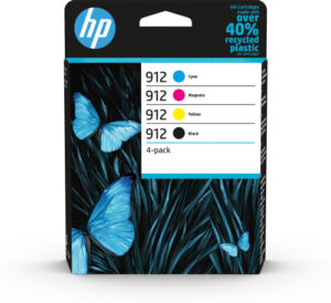 HP Paquete de 4 cartuchos de tinta Original 912 negro/cian/magenta/amarillo