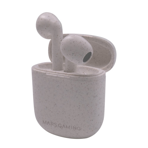 Mars Gaming MHI-ECO Auriculares Inalámbricos TWS Ecológicos Bluetooth 5.1 Micrófono Material Orgánico Wheat Straw - Imagen 2