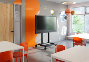 VOGELS RISE 5305 MOTORIZED DISPLAY LIFT TROLLEY 50 BLACK (RISE5305 )