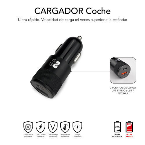 DUAL CAR CHARGER PD20W+QC3.0+C TO C/LIGHTNING B - Imagen 4