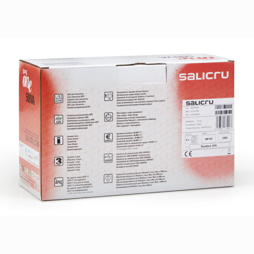 SAI SALICRU ONE 700, 700VA TECH. LINE-INTERACTIVE CON AVR+SO - Imagen 3
