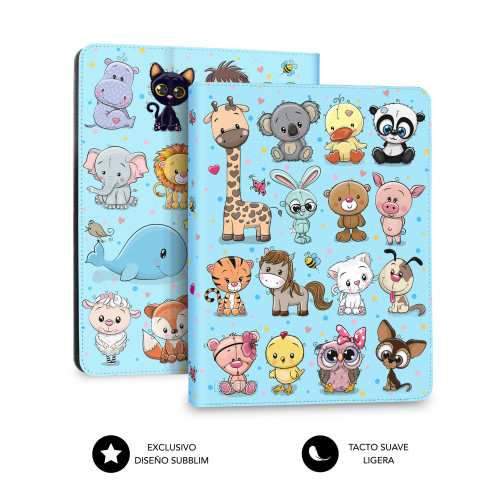 FUNDA TABLET UNIVERSAL TRENDY CASE ANIMALS 11" - Imagen 4