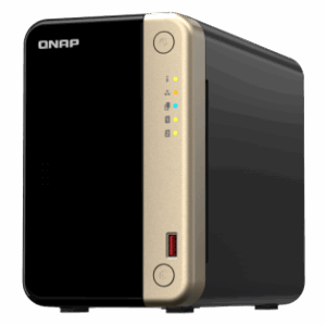 QNAP TS-264 NAS Torre Ethernet Negro, Oro N5095