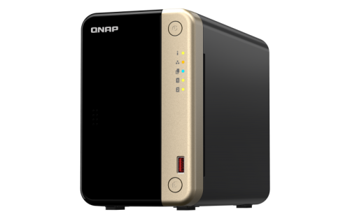 QNAP TS-264 NAS Torre Ethernet Negro, Oro N5095