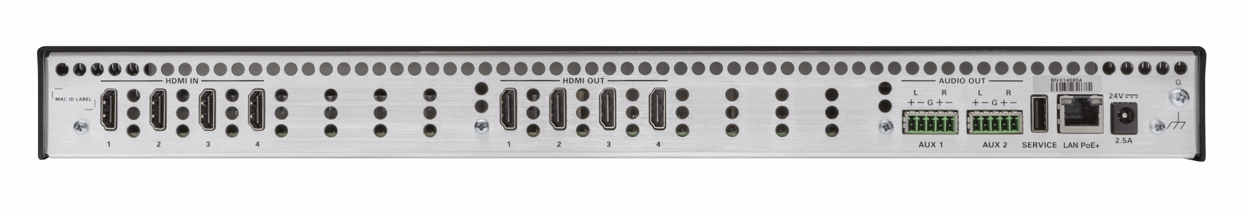 CRESTRON 4X4 4K60 4:4:4 HDR AV SWITCHER (HD-MD4X4-4KZ-E) 6511308 - Imagen 4