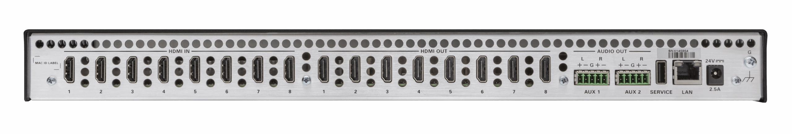 CRESTRON 8X8 4K60 4:4:4 HDR AV SWITCHER (HD-MD8X8-4KZ-E) 6511310 - Imagen 4