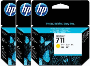 HP Pack de ahorro de 3 cartuchos de tinta DesignJet 711