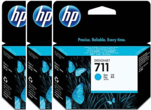 HP 711XL PACK 3 CARTUCHOS DE TINTA HP711XL CIAN (CZ134A)