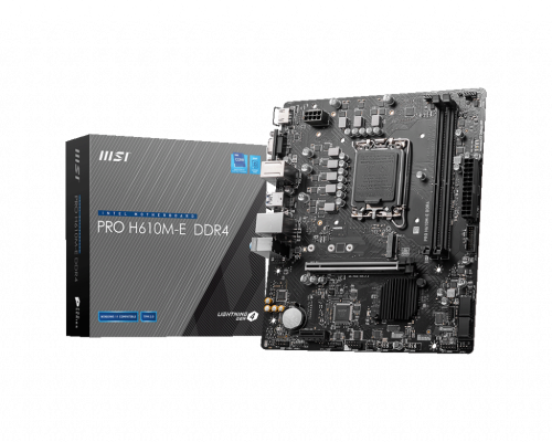 MSI PRO H610M-E DDR4 placa base Intel H610 LGA 1700 micro ATX