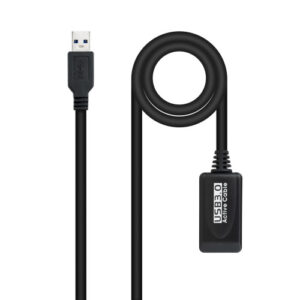 Nanocable Cable USB 3.0 prolongador con amplificador, tipo A/M-A/H, 5m