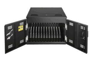 AVer X12 Armario de gestión y carga para dispositivos portátiles Negro