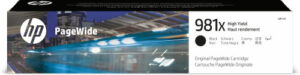 HP Cartucho original PageWide 981X negro de alto rendimiento