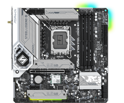 Asrock B760M Steel Legend WiFi Intel B760 LGA 1700 micro ATX - Imagen 3