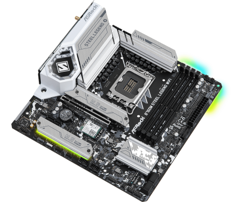 Asrock B760M Steel Legend WiFi Intel B760 LGA 1700 micro ATX - Imagen 4