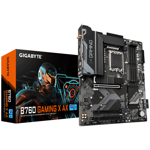 PLACA GIGABYTE B760 GAMING X AX,INTEL,1700,B760,4DDR5,192GB,HDMI+DP,4SATA+3M.2,3USB 3.2+USB-C,2.5GB+WIFI6E+BT5.2,ATX - Imagen 7