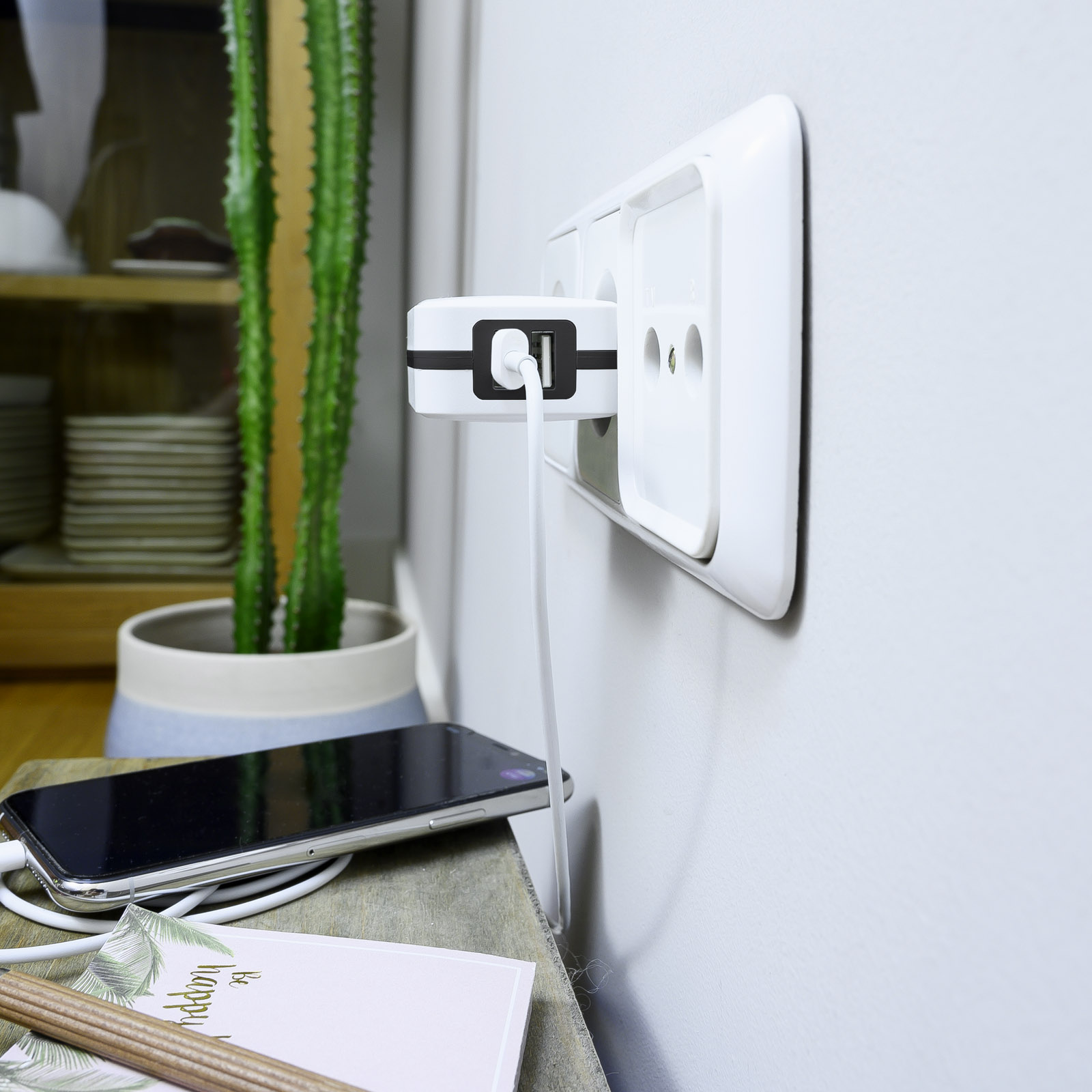 TOOQ / CARGADOR PARED USB / BLANCO / TQWC-1S02WT - Imagen 8