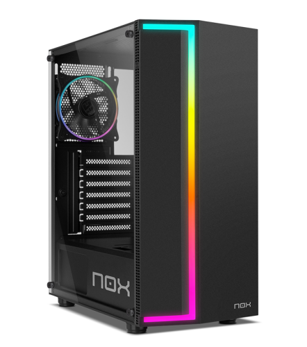 NOX CAJA ATX INFINITY GAMMA. SEMITORRE. ARGB RAINBOW. LATERAL CRISTAL TEMPLADO - Imagen 2