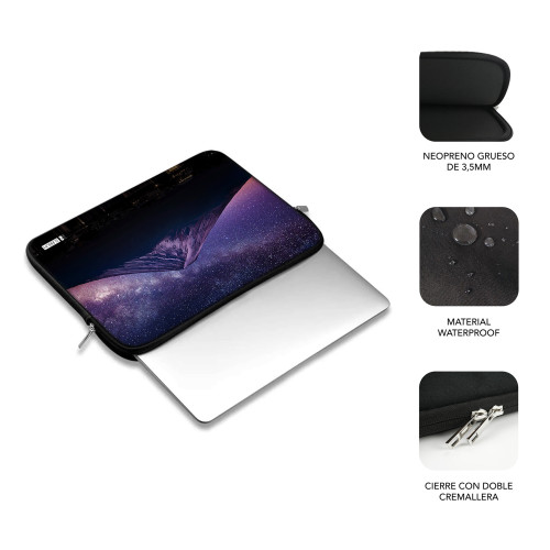 SUBBLIM Funda Ordenador Neopreno Trendy Sleeve Neo Mountain 15,6" - Imagen 4