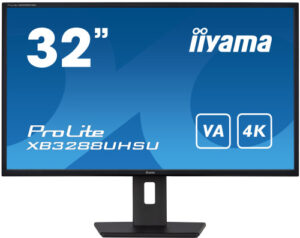 MONITOR IIYAMA 32" XB3288UHSU-B5, UHD, 60HZ, 3 MS, HDMI, USB, DISPLAYPORT, ALT, REG ALT, GIRO, INCL