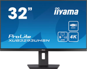 MONITOR IIYAMA 32" XUB3293UHSN-B5, IPS, 60HZ, 4 MS, HDMI, USB, USB-C, DISPLAYPORT, ALT, REG ALT, GIRO, INCL