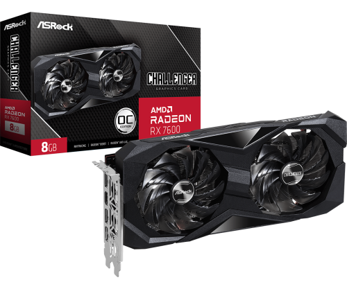 Asrock Challenger 90-GA41ZZ-00UANF tarjeta gráfica AMD Radeon RX 7600 8 GB GDDR6