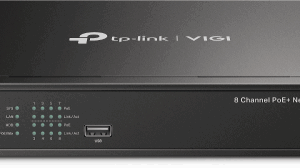 TP-Link VIGI NVR1008H-8MP Grabadore de vídeo en red (NVR) Negro