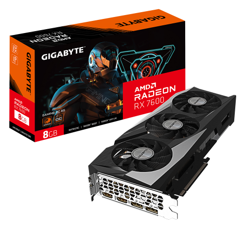 Gigabyte Radeon RX 7600 GAMING OC 8G AMD 8 GB GDDR6 - Imagen 2
