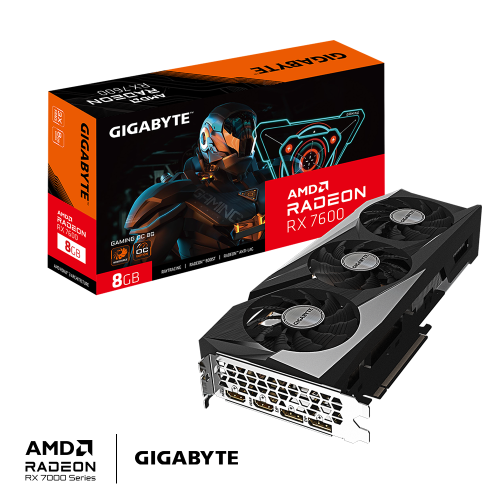 Gigabyte Radeon RX 7600 GAMING OC 8G AMD 8 GB GDDR6 - Imagen 3