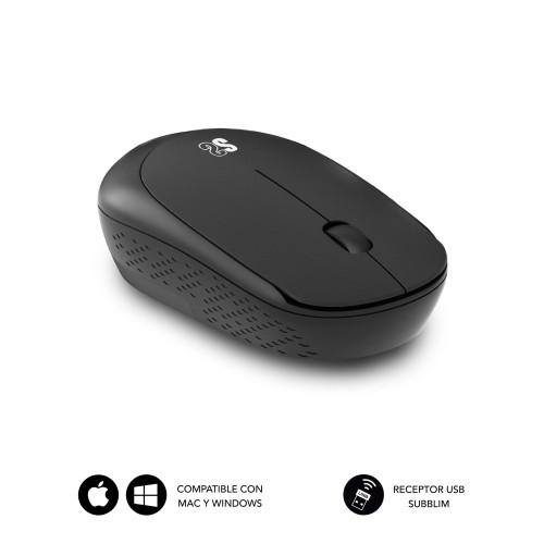 SUBBLIM Alfombrilla con Ratón Harmony Pack Mousepad XL + Wireless Mouse Black - Imagen 5