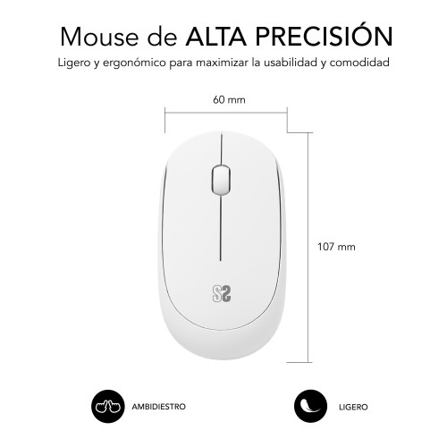 SUBBLIM Alfombrilla con Ratón Harmony Pack Mousepad XL + Wireless Mouse Purple - Imagen 6